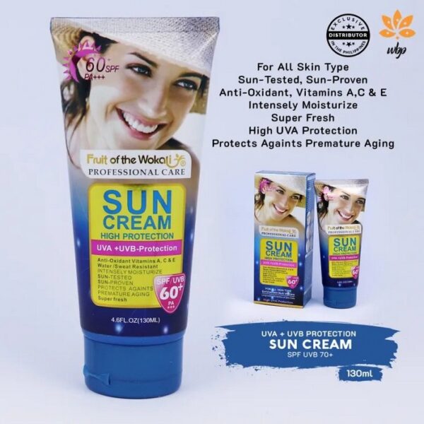 Sun cream UVAUVB Protection Fruit Of Wokali qvkala